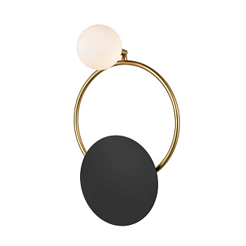 Vele Luce Saturno Бра Modern L260*W130*H385 латунь, черный | brass, black металл | metal VL5764W21