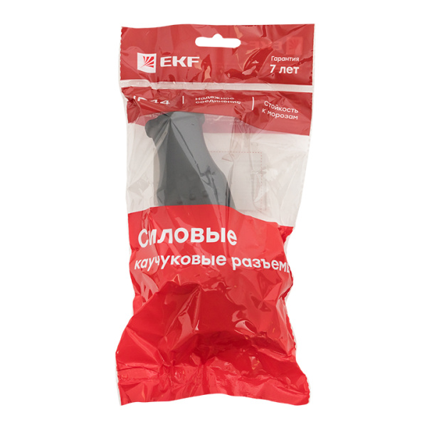 Купить EKF Basic Вилка прямая каучуковая 380В, 3P+PE, 32A, IP44 RPS-021-32-380-44