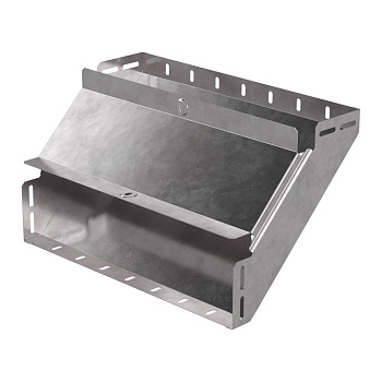 Промрукав Угол вертикальный внутренний 90 градусов с крышкой Стандарт 400х100 PR16.0603