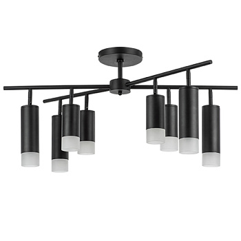 Lightstar LR7283748741 Люстра RULLO 8х50W GU10 ЧЕРНЫЙ (571728+214437-4+214487-4+202431-8), шт
