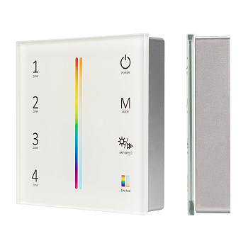 Arlight Панель Sens SMART-P55-MULTI White (3V, 4 зоны, 2.4G) (IP20 Пластик, 5 лет) 028309