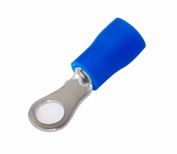 Наконечник кольцевой изолированный ø4.3мм 1.5-2.5мм² (НКи 2.5-4 / НКи2-4) синий Rexant 08-0032