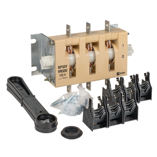 Купить EKF PROxima Выключатель-разъединитель ВР32У-31А31220 100А 1 направ. с д/г камерами несъемная левая/правая рукоятка MAXima