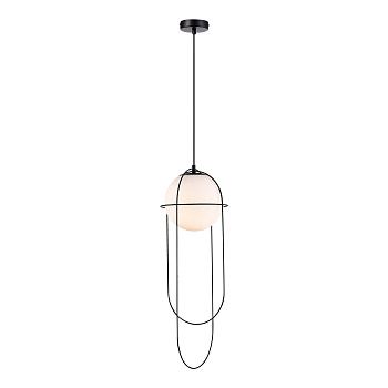 ST LUCE SL1189.403.01 Подвес Черный/Опал E27 1*60W