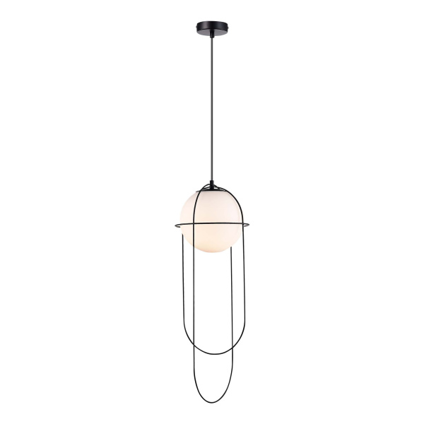 ST LUCE SL1189.403.01 Подвес Черный/Опал E27 1*60W