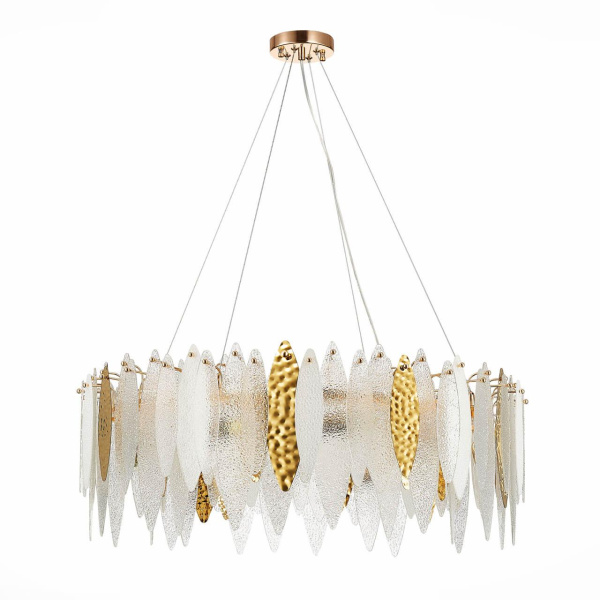 Купить ST Luce SL1224.203.10 Люстра подвесная Золото/Прозрачный, Белый E14 10*60W