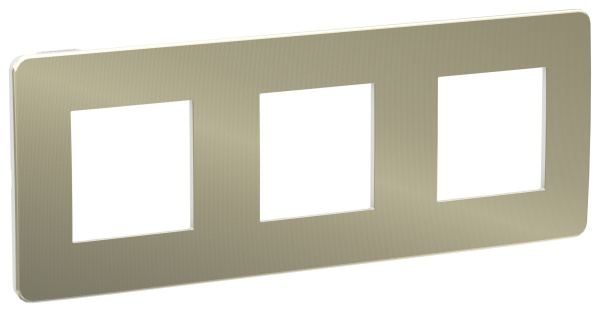 Купить SE Unica Studio Бронза/Белая Рамка 3-ная NU280650