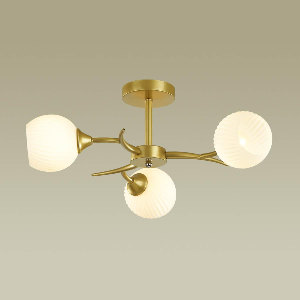 Купить Lumion 4545/3C COMFI LN21 051 матовое золото, белый Люстра потолочная E27 3*60W 220V GISELLE