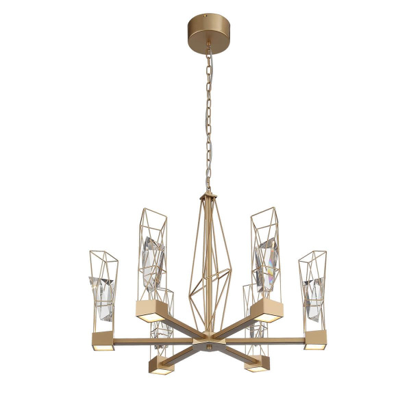 Купить ST Luce SL815.203.06 Люстра подвесная Матовое золото/Матовое золото, Прозрачный LED 6*8W 4000K