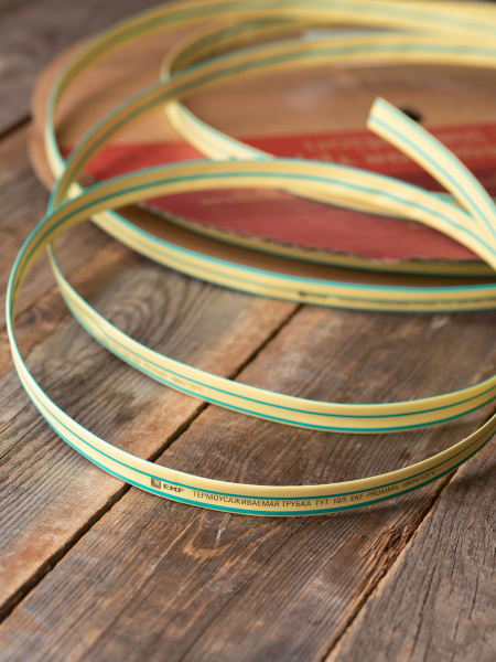 Купить EKF PROxima Термоусаживаемая трубка ТУТ нг 10/5 жел-зел рулон