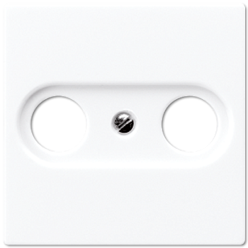 JUNG A 500 Белая Накладка TV-FM розетки A561PLTVWW