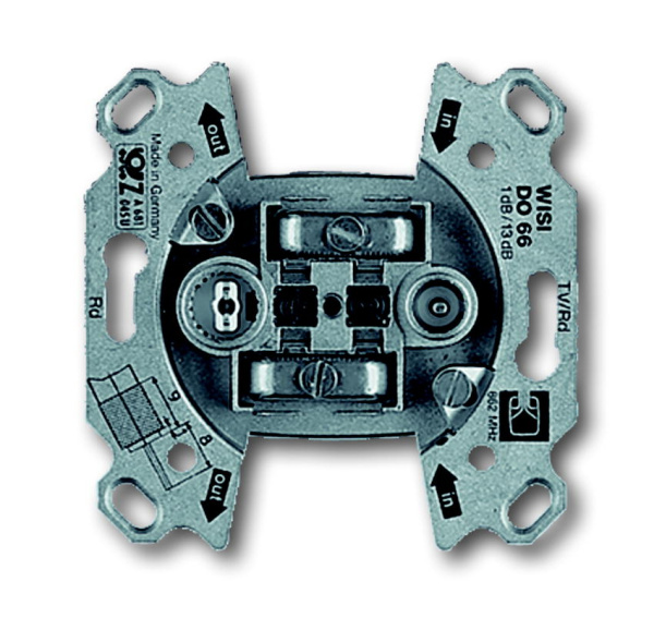 ABB BJE Мех Розетка TV-FM проходная 2CKA000230A0268