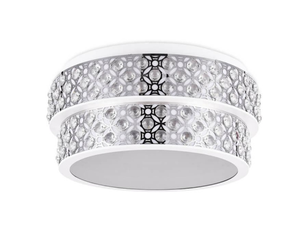 Ambrella Потолочный светодиодный светильник с пультом FA9438 WH/CH белый/хром 164W D500*235 (ПДУ РАДИО 2.4)