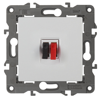 ЭРА 14-3111-01 Elegance Белый Розетка Аудио одиночная