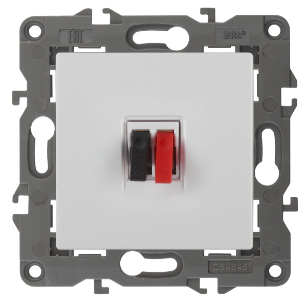 ЭРА 14-3111-01 Elegance Белый Розетка Аудио одиночная