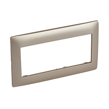 Legrand Galea Life Серебристый (Titanium) Рамка для программируемых термостатов, системы домофона 2 поста 771930