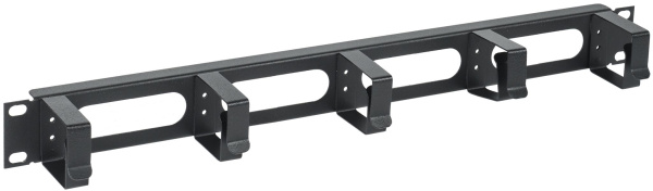 Купить IEK ITK Кабельный органайзер 19" 1U, 5 колец, черный CO05-1M5RM