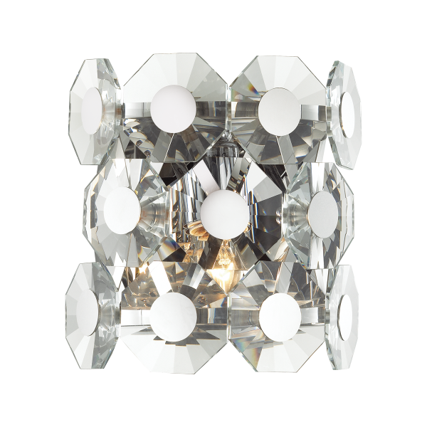 Купить Odeon Light 4973/1W HALL ODL22 373 хром/хрусталь Бра E14 1*40W TOKATA