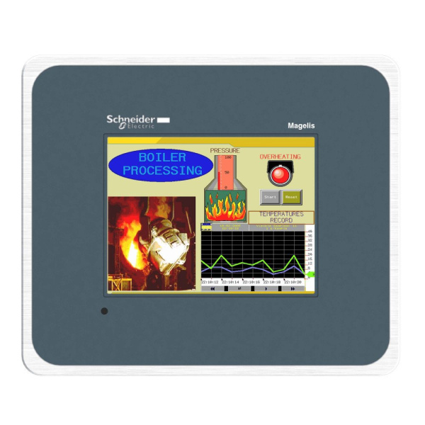 SE Magelis Сенсорный цветной терминал 5,7" 320х240 RS232/485 SUBD Eth TCP/IP 96Mб/512кБ слот SD, сталь HMIGTO2315