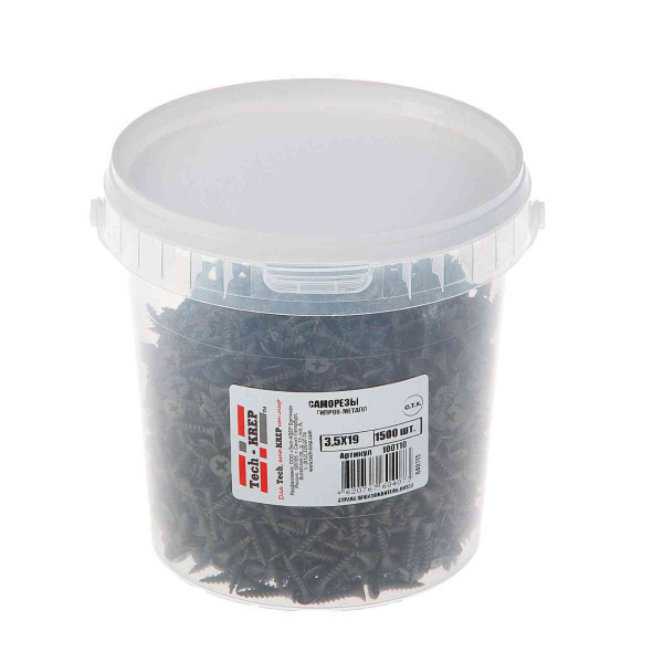Tech-Krep Саморез ШСГМ 3,5х19 (1500 шт) - ведро 100110