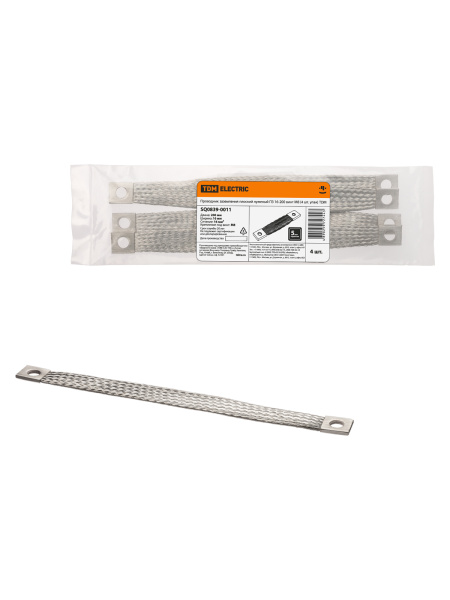 TDM Проводник заземления плоский луженый ПЗ 16-200 (4 шт. упак) ТDM SQ0839-0011
