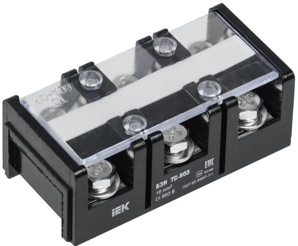 IEK Блок зажимов БЗН ТС-3004 150 мм2 300A 4 пары