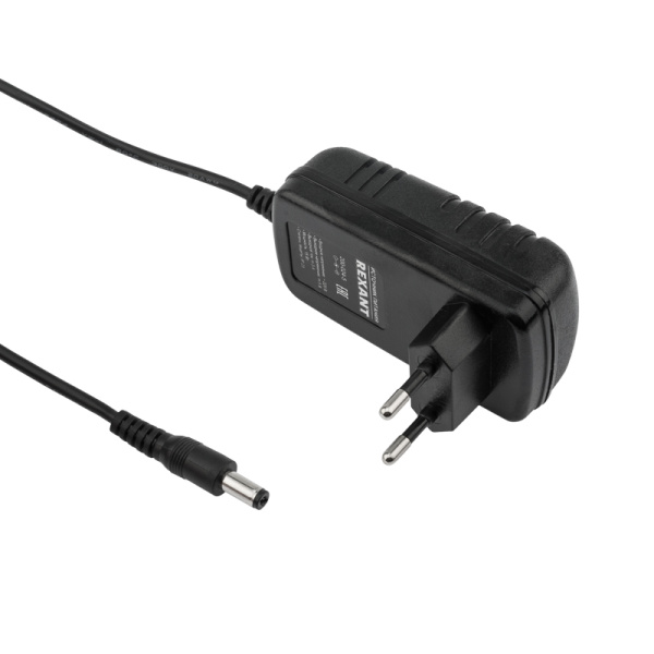 Источник питания 12V, 24W с DC Разъемом подключения 5.5*2.1, IP23 Rexant 200-024-3