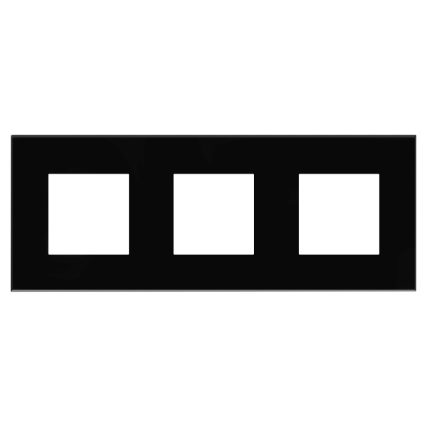 DKC Рамка "Avanti", "Черный квадрат", 3 поста (6 мод.)