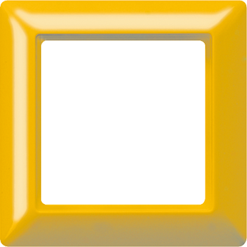 JUNG Рамка 1-кратная для вертикальной и горизонтальной установки термопласт, желтая AS581GLGE