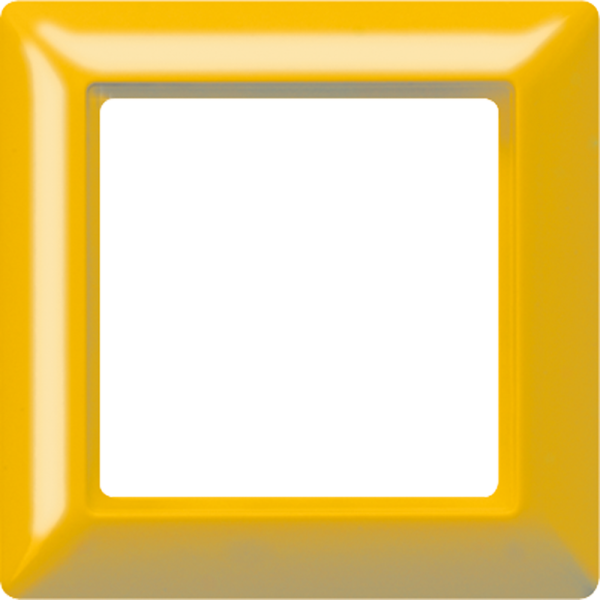 JUNG Рамка 1-кратная для вертикальной и горизонтальной установки термопласт, желтая AS581GLGE