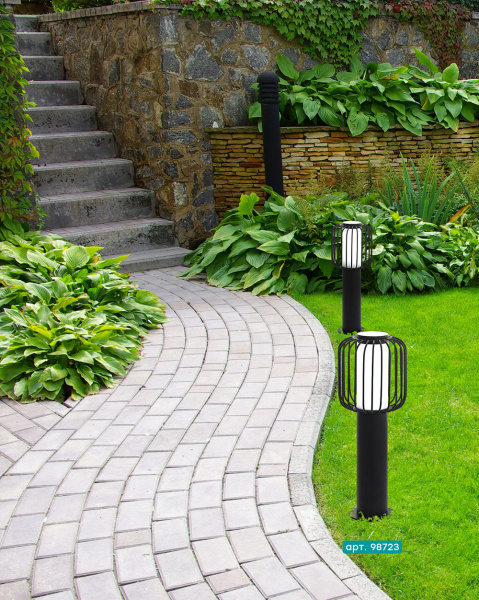 Купить Eglo 98723 Уличный светильник напольный RAVELLO, 1х28W(E27), 165, H450, основа 115, оцинк. сталь, черный