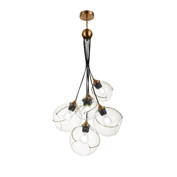 Купить Evoluce Золото/Прозрачный Светильник подвесной E27 6*60W SLE103103-06