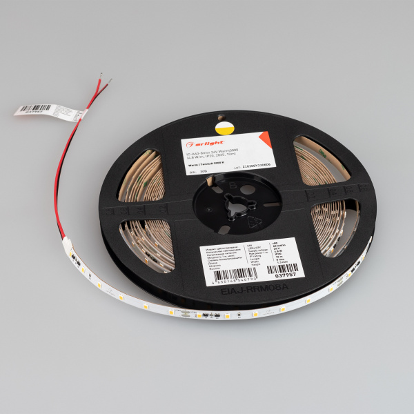 Купить Arlight Лента IC-A60-8mm 24V Warm3000 (4.8 W/m, IP20, 2835, 10m) (стабилизированная) 037957