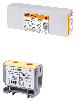 TDM Клемма вводная силовая КВС 6-50 кв.мм. желтая SQ0833-0113