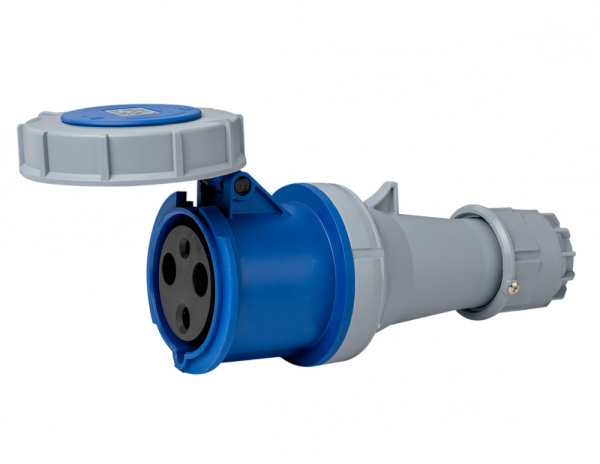 Dekraft Розетка перен. 2Р+РЕ 125А 220В IP67 РП-103