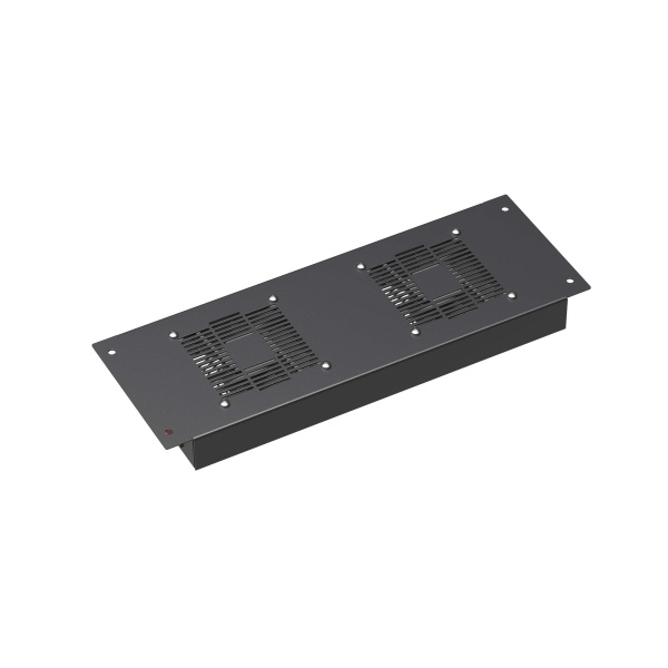 DKC Потолочный модуль 2 вентилятора для крыши навесных и напольных 19" IT-корпусов ДКС серии STI/CQE шириной 600мм, RAL9005