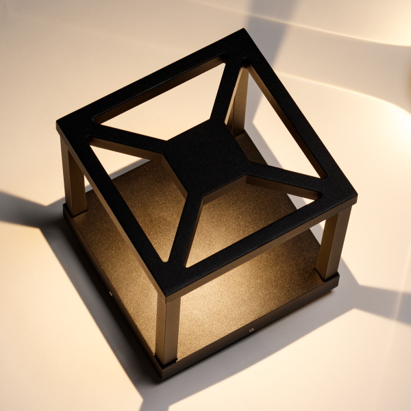 Купить Arlight Светильник LGD-Wall-Cub-4B-12W Warm White (IP54 Металл, 3 года) 021812