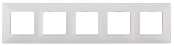 ЭРА 14-5005-01 Elegance Белый Рамка 5-ая