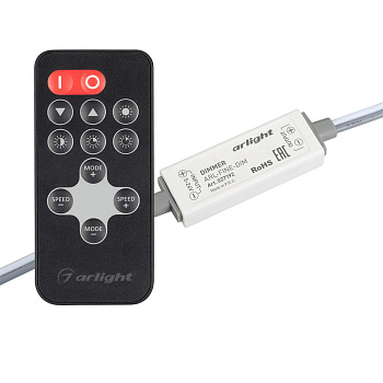 Arlight Диммер ARL-FINE-DIM Black (5-24V, 1x5A, RF ПДУ 11кн) (IP20 Пластик, 1 год) 027192