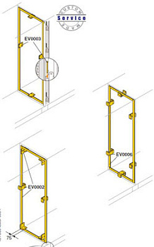 ABB Набор для соединения шкафов EV0002