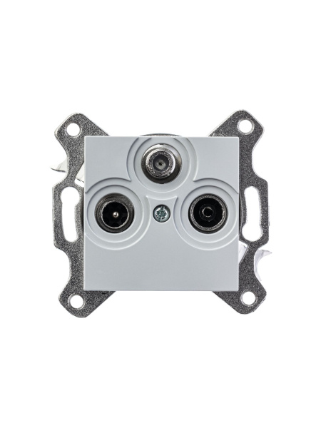 Купить ABB EPJ Levit серый / белый Розетка TV-R-SAT, серый 2CHH083303A6016