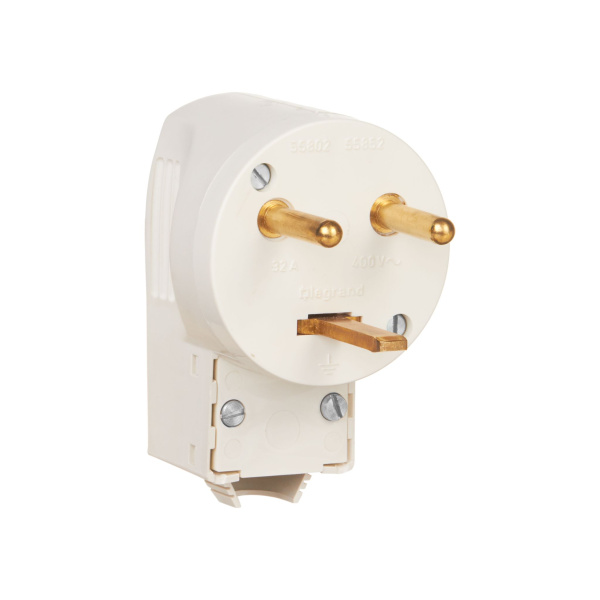 Купить Legrand Quteo Белый Компл Розетка 32А с/з с шт + вилка 32А с боковым вводом 782222