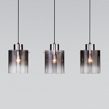 Eurosvet Подвесной светильник со стеклянными плафонами 50227/3 дымчатый a057459