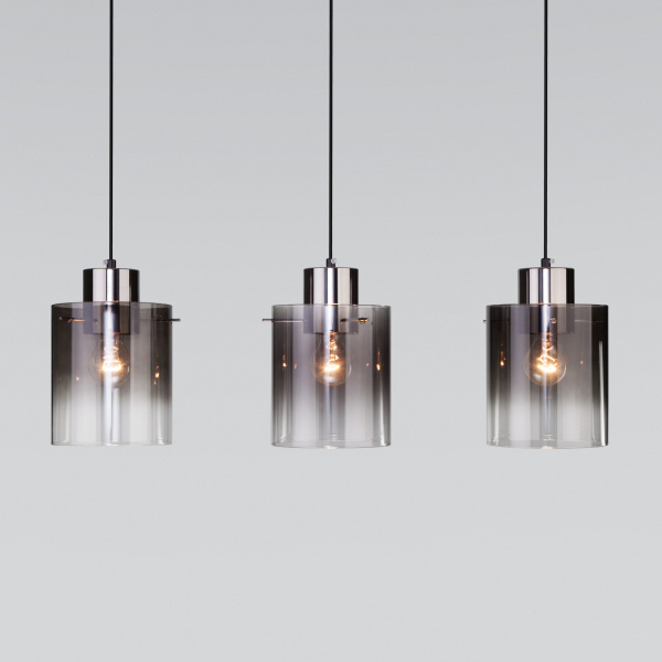 Eurosvet Подвесной светильник со стеклянными плафонами 50227/3 дымчатый a057459