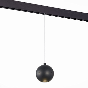 ST Luce ST354.443.12 Магнитный трековый светильник подвесной Черный LED 1*12W 4000K 750Lm Ra>80 36° IP20 D100xH92 48V