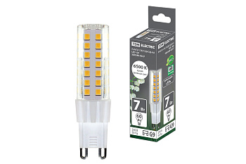 TDM Лампа светодиодная G9-7 Вт-230 В-6500 К, SMD, 17,5x65,5 мм SQ0340-0227