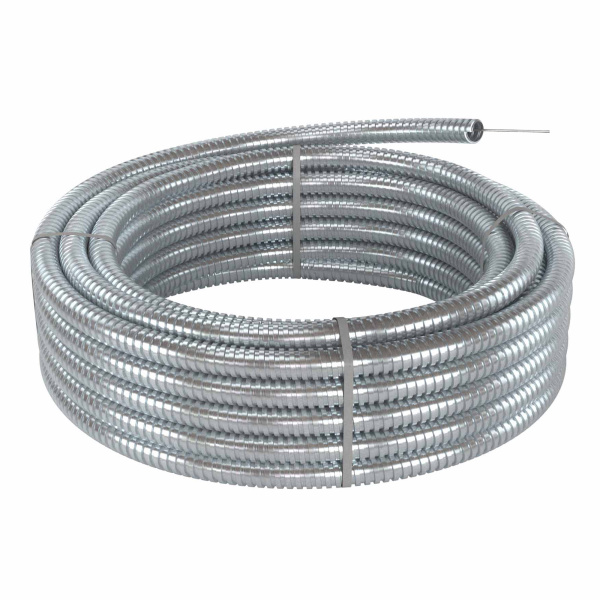 Купить DKC Металлорукав из оцинкованной стали с протяжкой DN 20мм, Dвн 20,5 мм, Dнар 24,5 мм, IP40, 50м