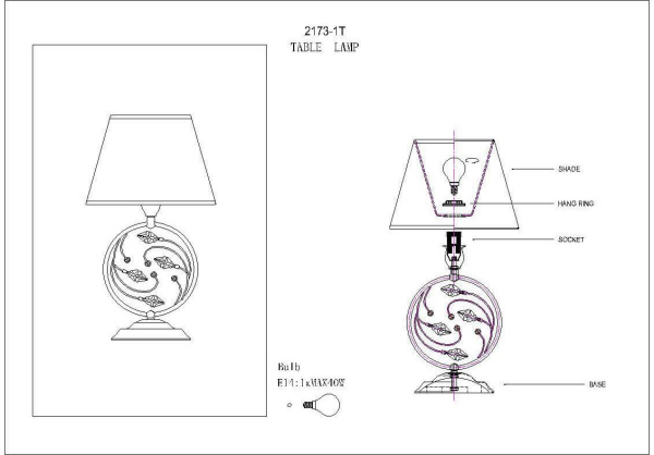 Купить Favourite Laurel Светильник настольный арматура светло-золотого цвета, абажуры из шелковой ткани тепло-серого цвета, хрусталь высшего качества 1*E14*4 2173-1T