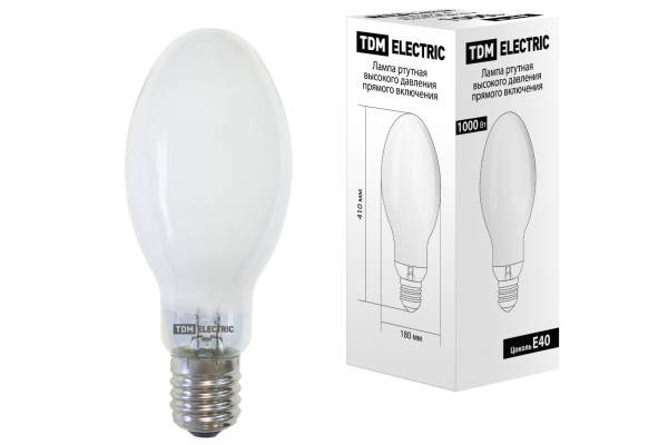 TDM Лампа ртутная высокого давления ДРЛ 1000 Вт Е40 SQ0325-0025