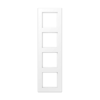 JUNG A 550 Белый матовый Рамка 4-ая A5584BFWWM